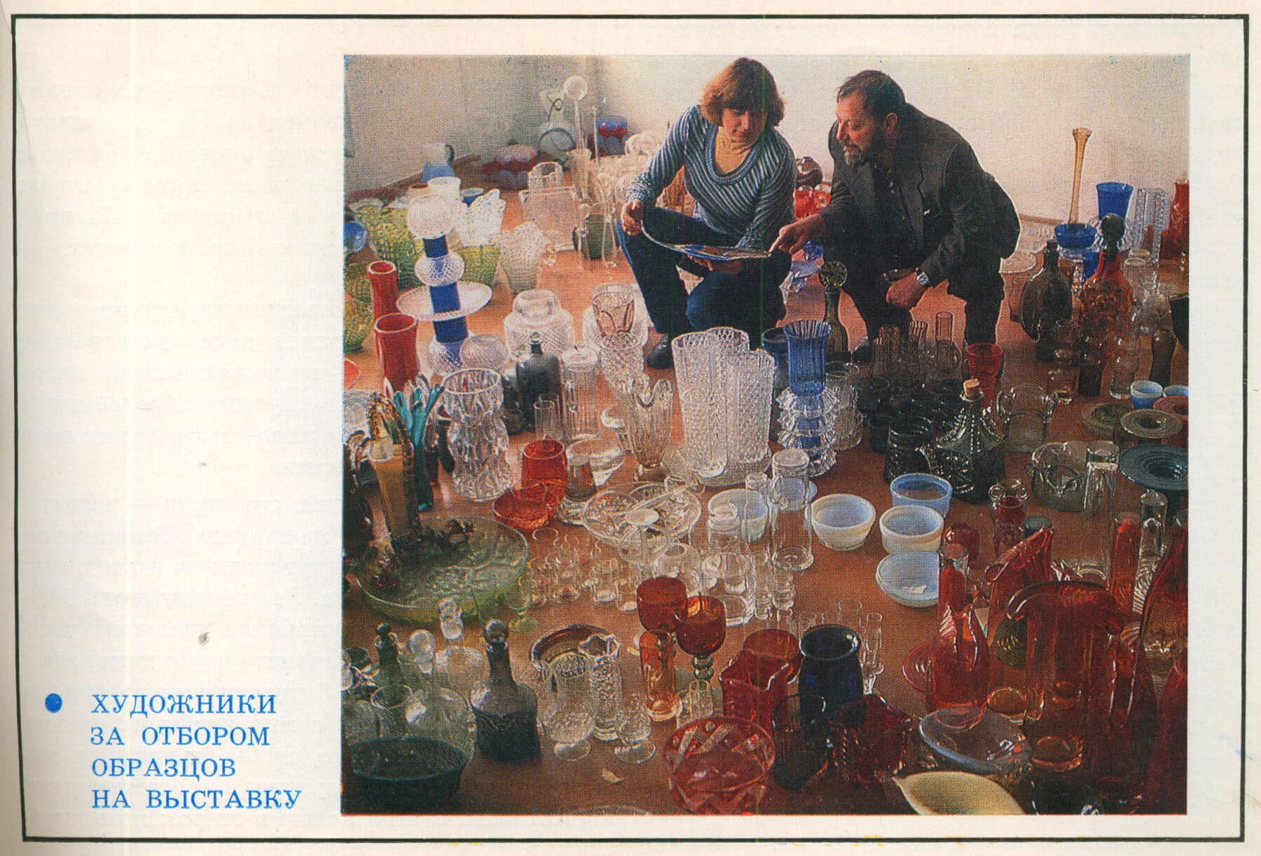 Decorators hand-painting crystal
