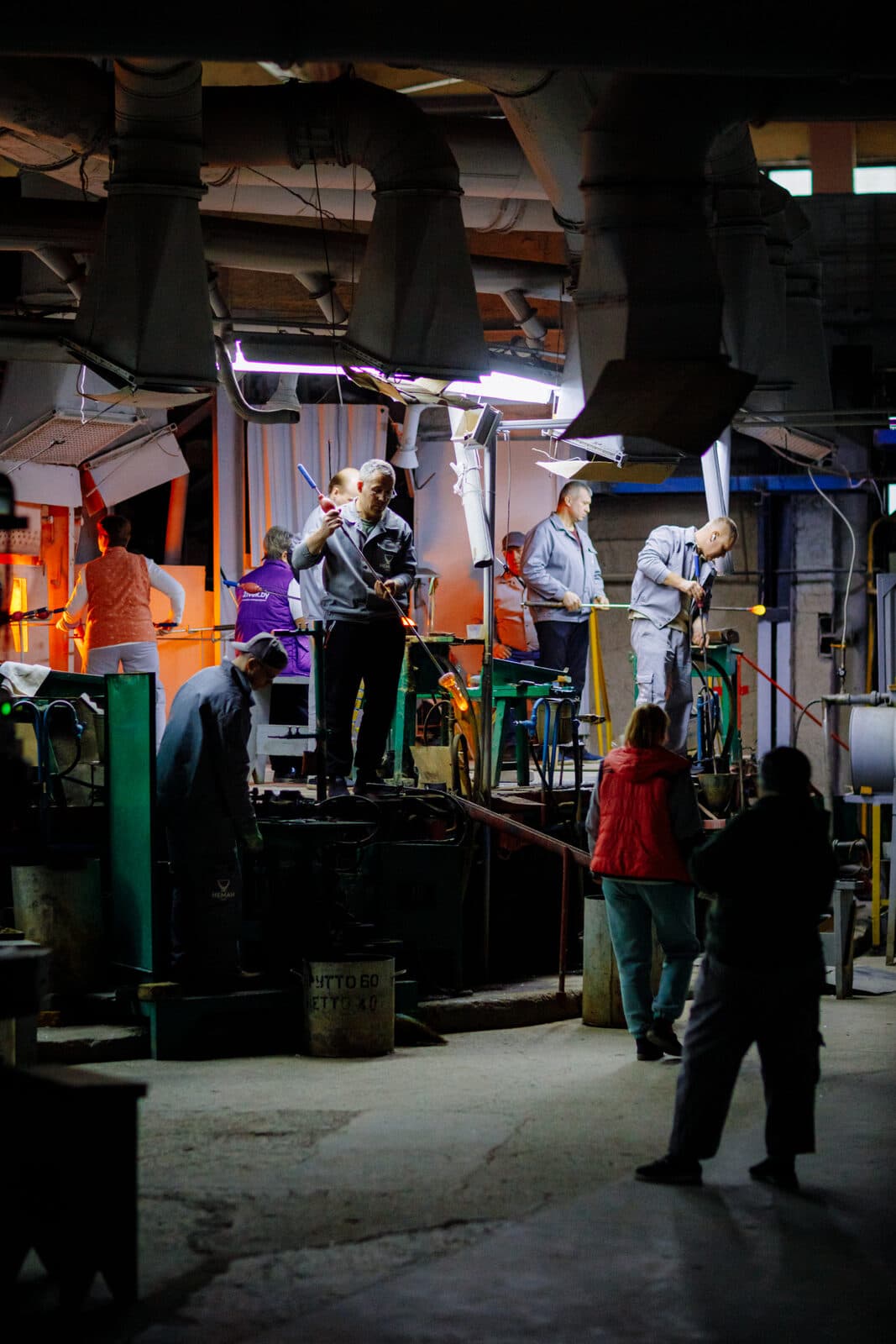 The production floor today